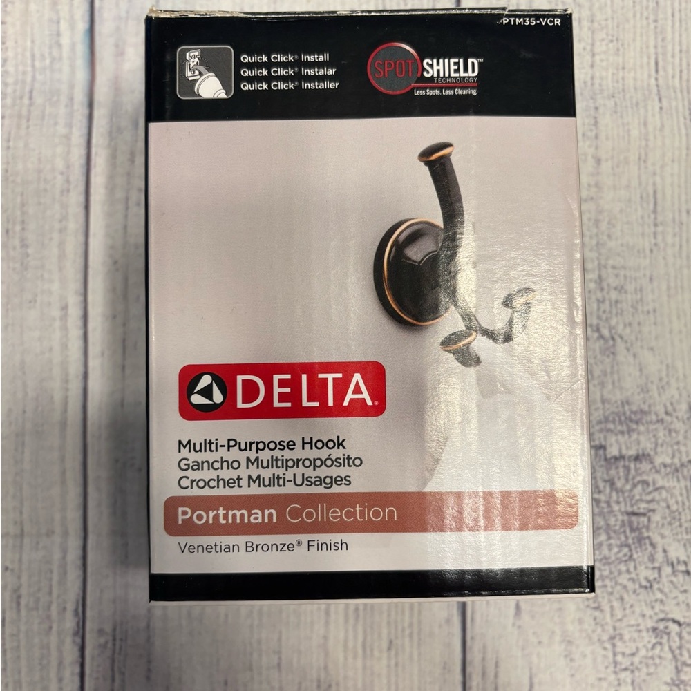 Delta bathroom door hook oil rubbed bronze